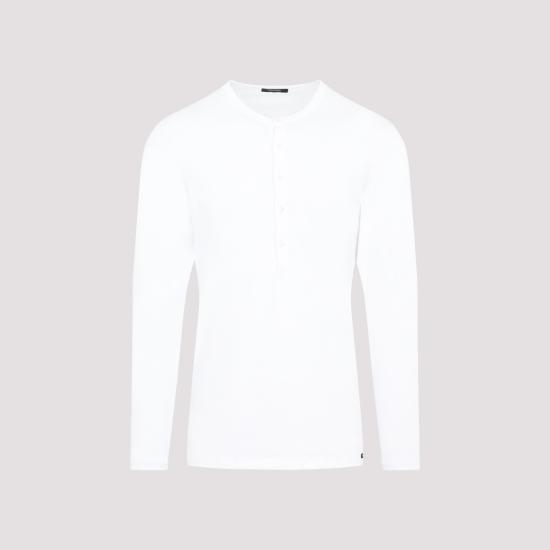25SS 톰포드 긴팔 티셔츠 T4M15 1040 100 WHITE - TOMFORD