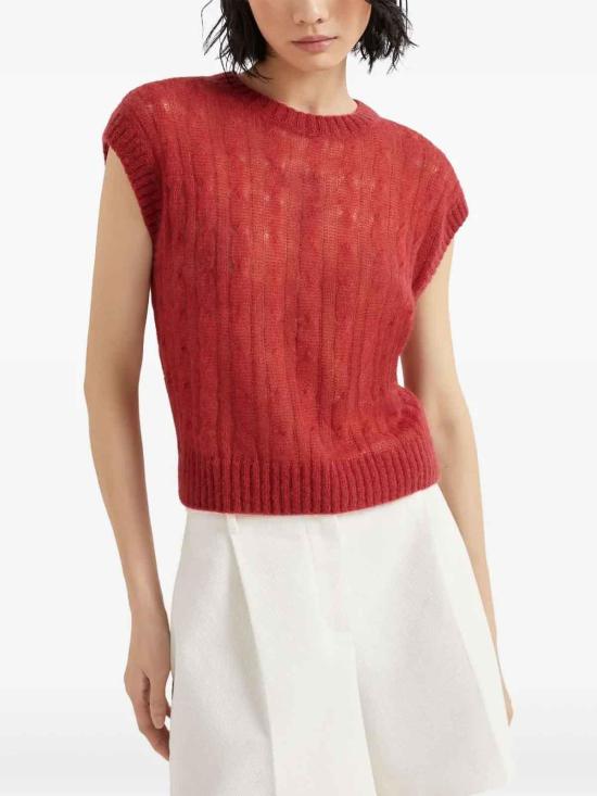  브루넬로 쿠치넬리 스웨터 M2I778100C7901 Red - BRUNELLO CUCINELLI