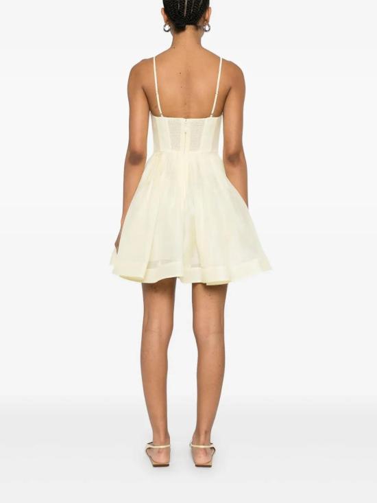  짐머만 숏 원피스 4398DS251LEM Yellow - ZIMMERMANN