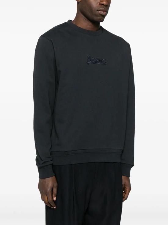  에르노 긴팔 티셔츠 JG000231U50017 midnight blue - HERNO