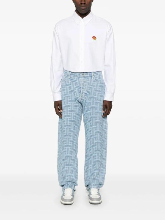  겐조 긴팔 셔츠 FF55CH4109LO white - KENZO