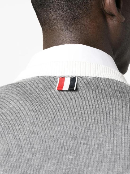  톰브라운 긴팔 티셔츠 MKA497AY3014 grey - THOM BROWNE