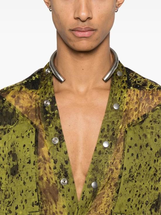  릭 오웬스 긴팔 셔츠 RU01E5287SP1 green - RICK OWENS