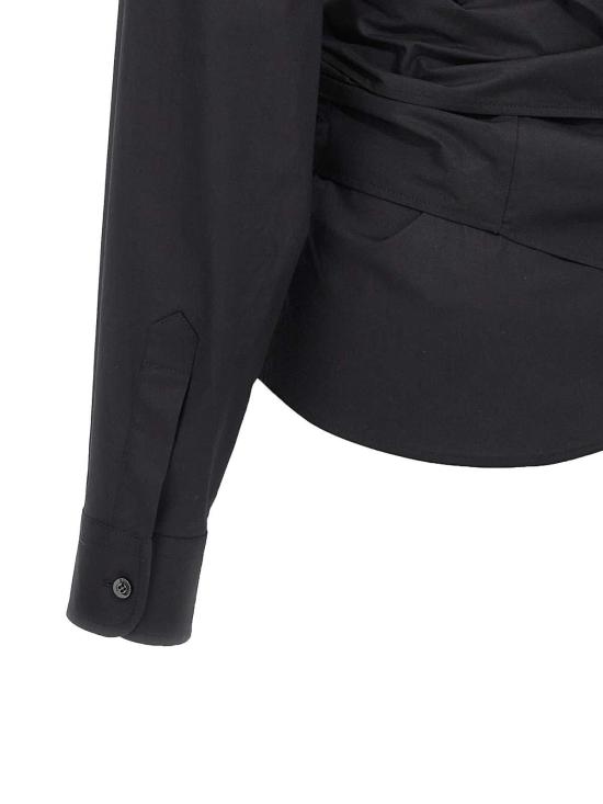  모스키노 블라우스 021105312555 Black - MOSCHINO