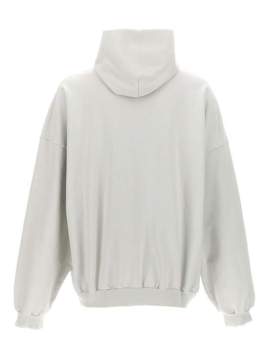 26SS 발렌시아가 후드 티셔츠 803265TRVS99081 White - BALENCIAGA