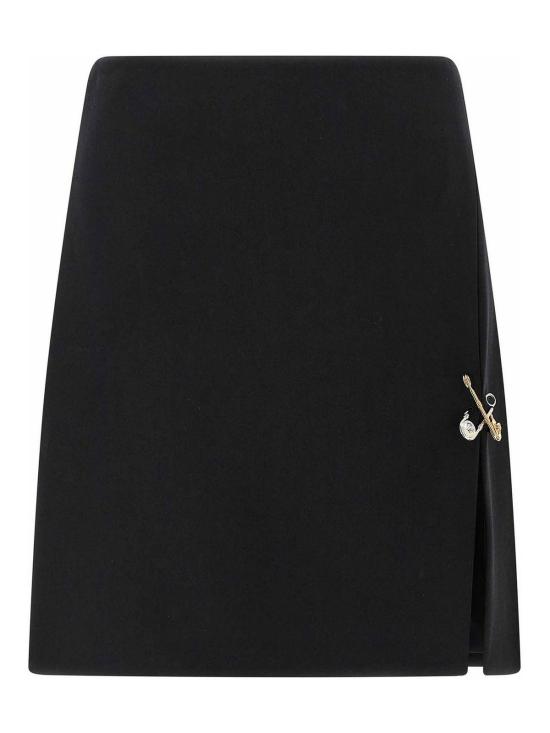  베르사체 미디 스커트 10188161A122581B000 Black