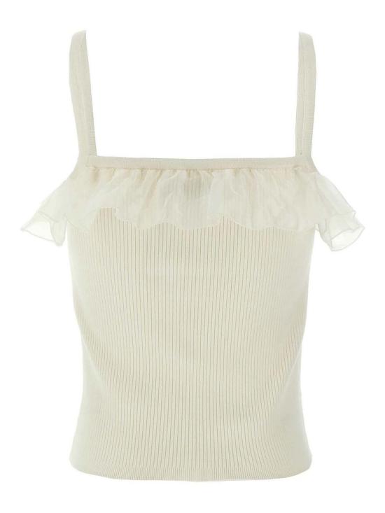 25SS 알레산드라리치 민소매 티셔츠 FABX4046K45140001 White - ALESSANDRA RICH