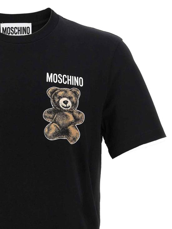  모스키노 반팔 티셔츠 071102411555 Black - MOSCHINO