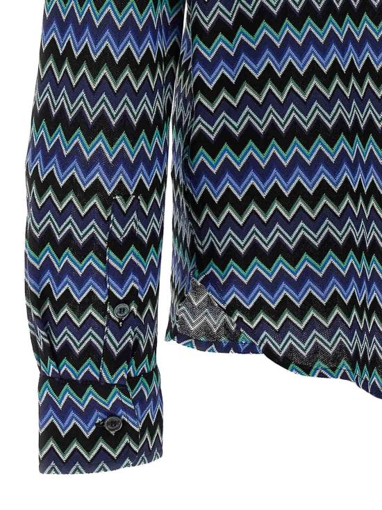 25SS 미소니 긴팔 셔츠 US25SJ0KBR010USM9KW Multicolour - MISSONI