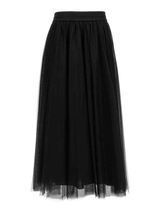  파비아나 필리피 미디 스커트 GND265F367L186825 Black