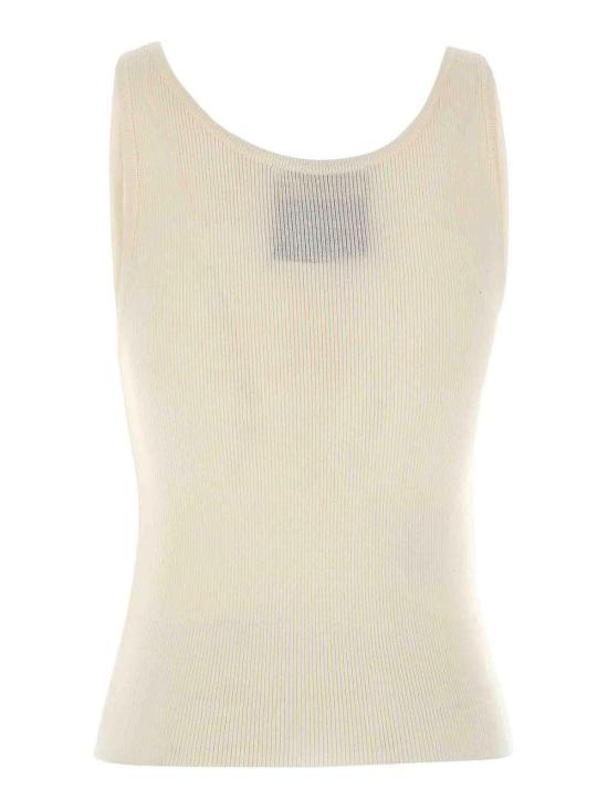  모스키노 민소매 티셔츠 088205010002 White - MOSCHINO