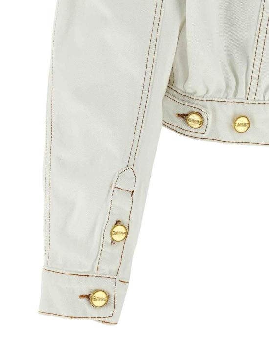  가니 데님 자켓 J1658151 White - GANNI