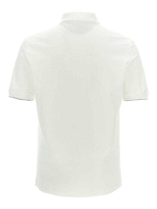 26SS 브루넬로 쿠치넬리 폴로 티셔츠 ME8548788CE139 White - BRUNELLO CUCINELLI