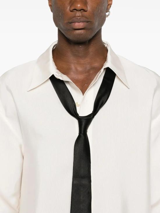  생로랑 긴팔 셔츠 788143Y6D38 ivory - SAINT LAURENT