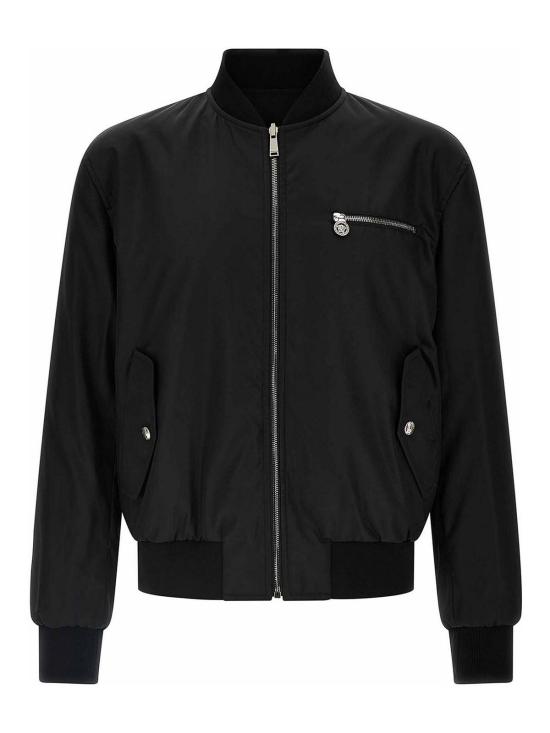  베르사체 체인 프린트 리버시블 봄버 자켓  10188241A134415B950 Black - VERSACE