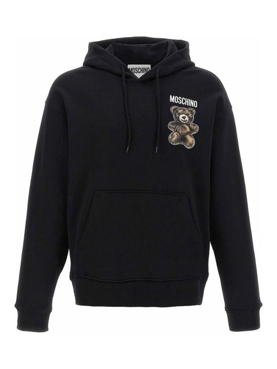  모스키노 후드 티셔츠 170302281555 Black