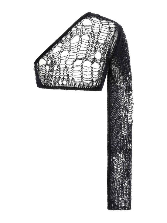 26SS 릭 오웬스 긴팔 티셔츠 RP01E7610KNETMH09 Black - RICK OWENS