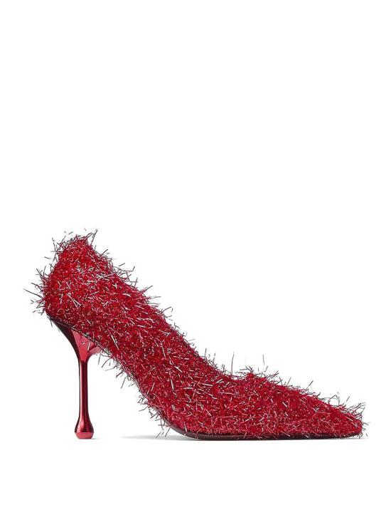  지미추 힐/펌프스 IXIA80TINSELRUBRE Red