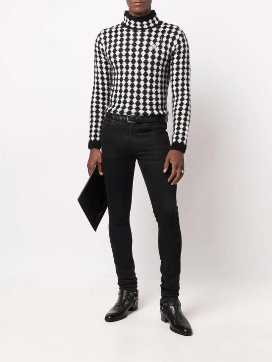  생로랑 스웨터 665881Y75DC black - SAINT LAURENT