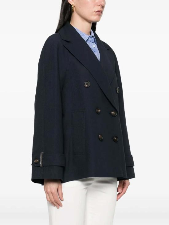  브루넬로 쿠치넬리 코트 MH5347892C7198 Blue - BRUNELLO CUCINELLI