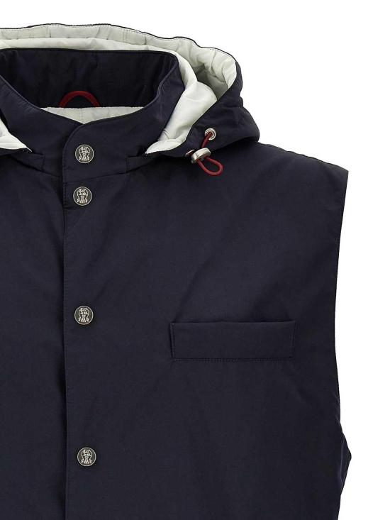  브루넬로 쿠치넬리 베스트 MD4796523CID24 Blue - BRUNELLO CUCINELLI