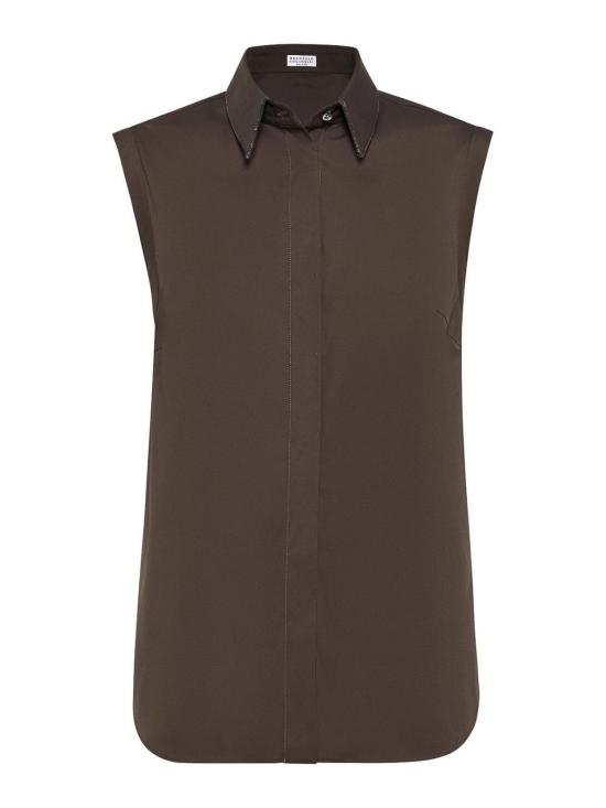  브루넬로 쿠치넬리 블라우스 M0091MA616C8705 Brown