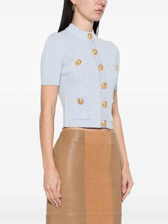  발망 스웨터 EF1KL023KB076AC Blue - BALMAIN