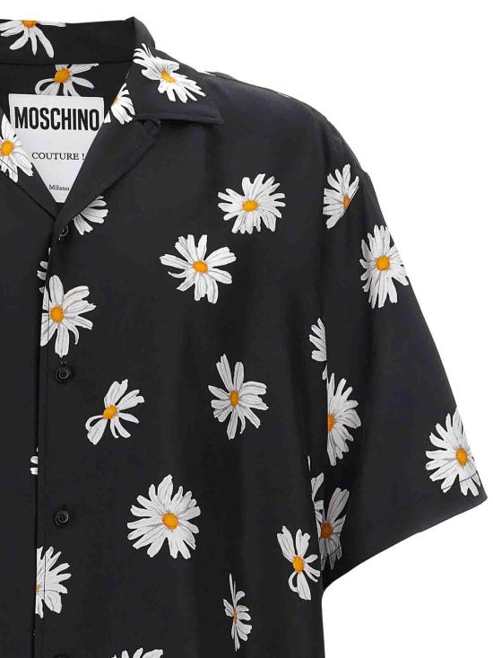  모스키노 반팔 셔츠 022602611555 Black - MOSCHINO