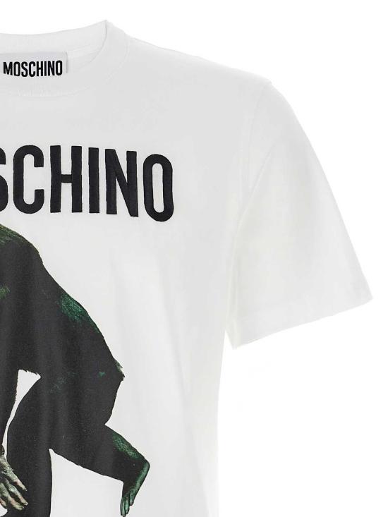 25SS 모스키노 반팔 티셔츠 071302411001 White - MOSCHINO