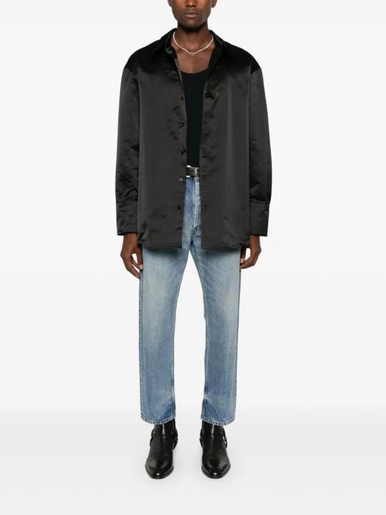  생로랑 긴팔 셔츠 788143Y015O black - SAINT LAURENT