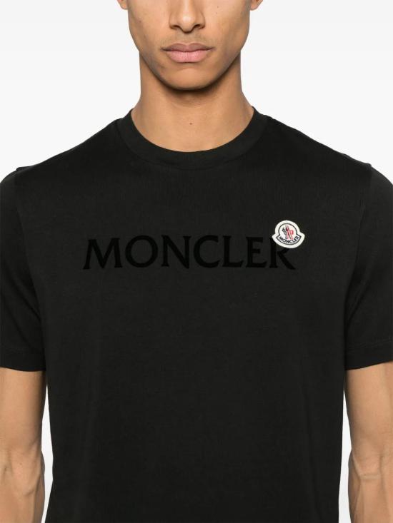 몽클레어 반팔 티셔츠 K10918C000758390T black - MONCLER