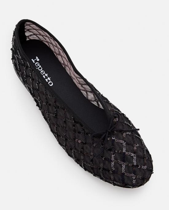 25SS 레페토 플랫 슈즈 V4096RESEQ410 Black - REPETTO