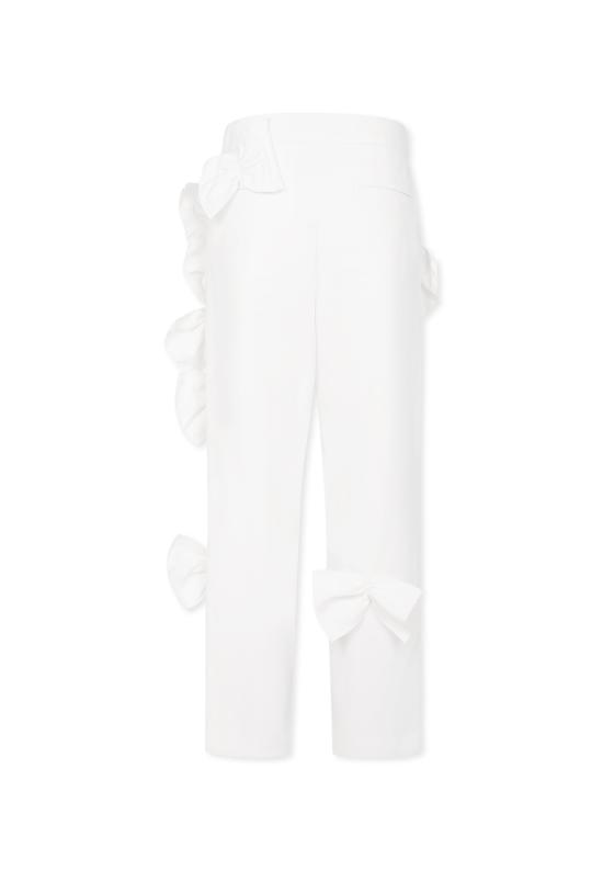 25SS [키즈] 시모네타 스트레이트 팬츠 SW6A91 S0201 100 WHITE - SIMONETTA