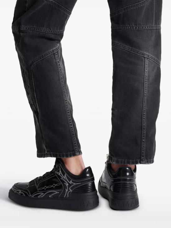  발망 스니커즈 CM1VI354LSLR black - BALMAIN