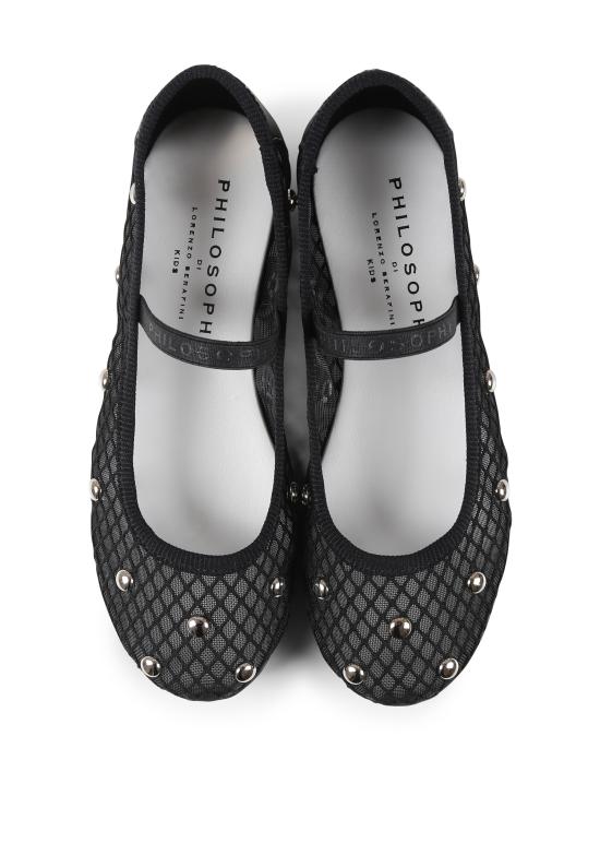 25SS [키즈] 필로소피 플랫 슈즈 I8E002 5741 P050 BLACK - PHILOSOPHY