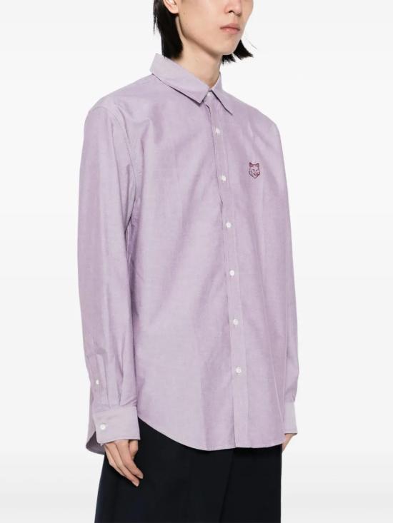  메종키츠네 긴팔 셔츠 MM00405WC5012P677 lavender - MAISON KITSUNE