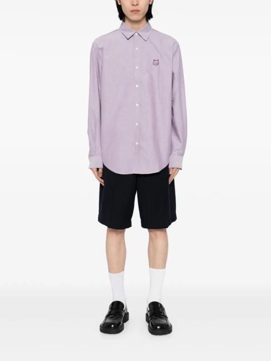  메종키츠네 긴팔 셔츠 MM00405WC5012P677 lavender - MAISON KITSUNE