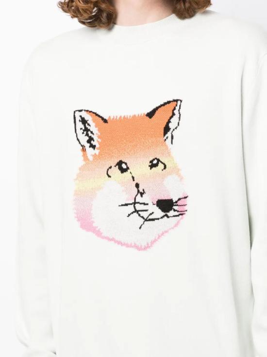  메종키츠네 스웨터 KM00517KT1078 green - MAISON KITSUNE