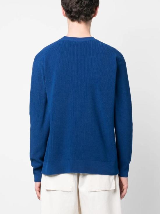  메종키츠네 스웨터 KM00506KT1077 blue - MAISON KITSUNE