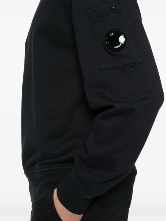  씨피 컴퍼니 긴팔 티셔츠 18CMSS125A110044G navy - C.P. COMPANY