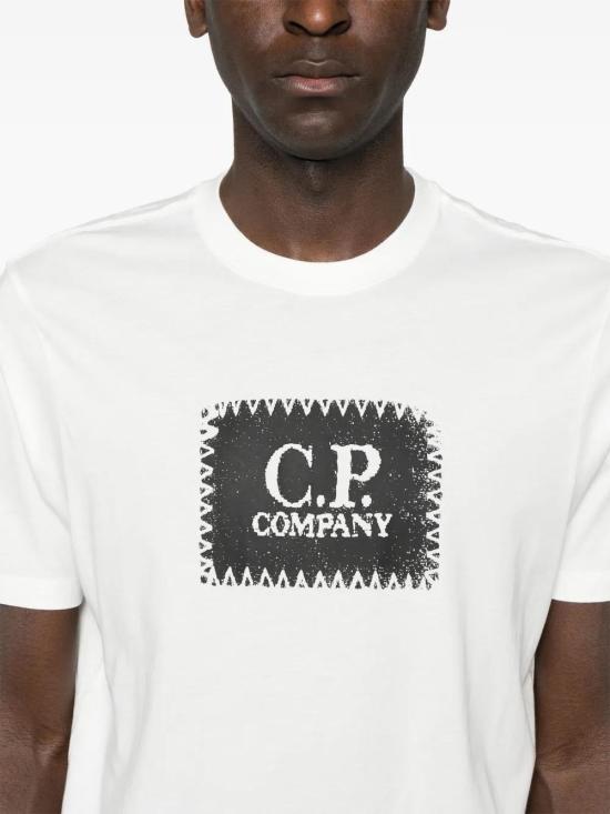  씨피 컴퍼니 반팔 티셔츠 18CMTS029A005100W white - C.P. COMPANY