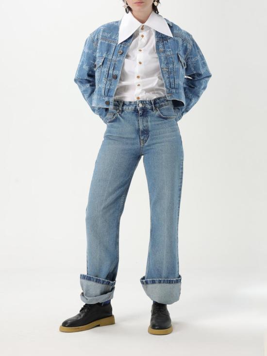 25FW 비비안웨스트우드 MARLENE 마린 크롭 자켓  19010018W014I K306 Blue - VIVIENNE WESTWOOD