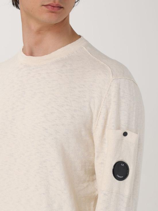 25FW 씨피 컴퍼니 스웨터 18CMKN302A110373A 103 White - C.P. COMPANY