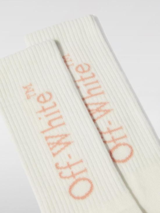 25FW [키즈] 오프화이트 발목 양말 OGRA003S25KNI001 0130 Pink - OFF WHITE