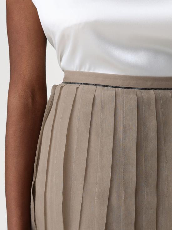 25SS 브루넬로 쿠치넬리 롱 스커트 MF940G3375 C9447 Walnut - BRUNELLO CUCINELLI