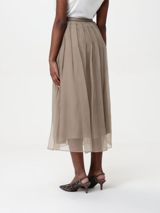 25SS 브루넬로 쿠치넬리 롱 스커트 MF940G3375 C9447 Walnut - BRUNELLO CUCINELLI