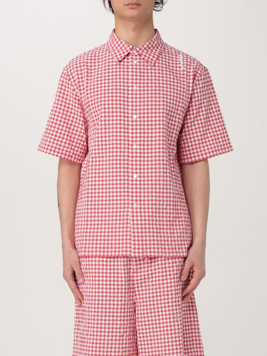 25SS 마르니 반팔 셔츠 CUMU0331S0UTN929 CHR63 Red