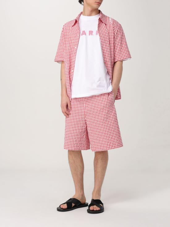 25SS 마르니 반팔 셔츠 CUMU0331S0UTN929 CHR63 Red - MARNI