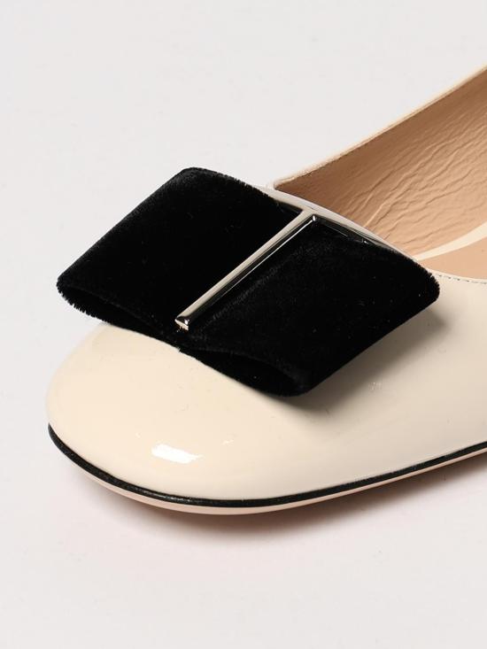 25SS 톰포드 플랫 슈즈 W3465LCL406S 3WN08 White - TOMFORD