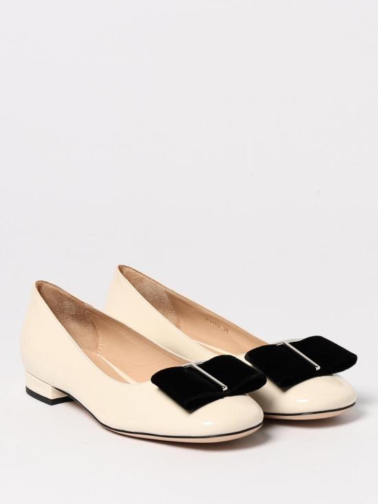 25SS 톰포드 플랫 슈즈 W3465LCL406S 3WN08 White - TOMFORD